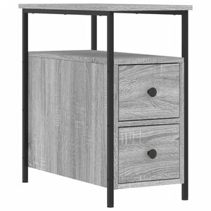 vidaXL Nattbord gr&aring; sonoma 30x60x60 cm konstruert tre