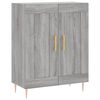 vidaXL Highboard gr&aring; sonoma 69,5x34x180 cm konstruert tre