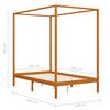 vidaXL Himmelsengeramme med 2 skuffer heltre furu 140x200 cm
