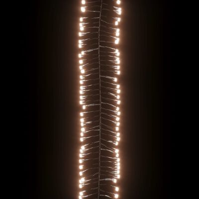 vidaXL LED-strenglys med 3000 lysdioder varmhvit 23 m PVC