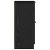 vidaXL Serviesskap 2 pcs Svart Eik 30 x 30 x 70 cm Konstruert tre