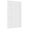 vidaXL CD-hylle hvit 102x23x177,5 cm konstruert tre