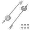 vidaXL Lokkst&oslash;ttehengsel 2 pcs s&oslash;lv 194 x 36 x 18 mm Jern