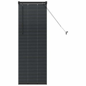 vidaXL Venetianspersienner Svart 130 x 45 cm Aluminium
