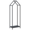 vidaXL Vedstativ antrasitt 40x25x120 cm kaldvalset st&aring;l