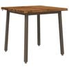 vidaXL 70 x 70 x 75 cm Solid akasietre Naturlig og Kaffe Torget