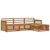 vidaXL Utend&oslash;rs sofa-sett Naturlig 249 x 162,5 x 73 cm Solid akasietre