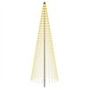 vidaXL LED juletre 285 cm 744 LED-lys Varmhvit Jern Svart
