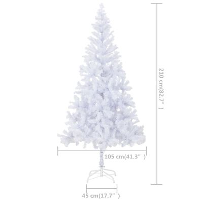 vidaXL Kunstig juletresett med LED og kuler 210 cm 910 grener