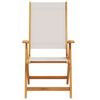 vidaXL Sammenleggbare hagestoler 2 stk heltre akasie og textilene