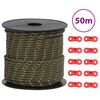 vidaXL Barduner med refleksstrimler og skiften&oslash;kler 50 m 4 mm