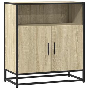 vidaXL Skjenk sonoma eik 68x35x76 cm konstruert tre