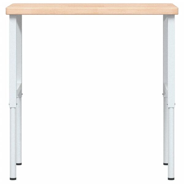 vidaXL Arbeidsbenk 100x60x(73-99,5) cm heltre eik rektangul&aelig;r