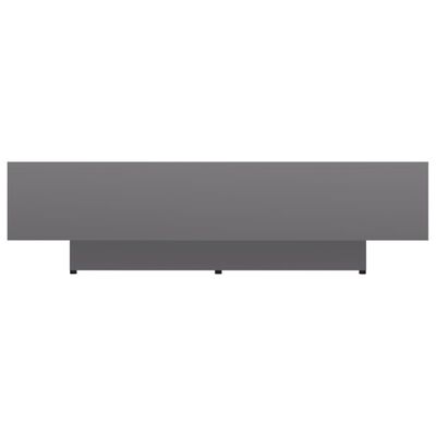 vidaXL Salongbord høyglans grå 115x60x31 cm sponplate
