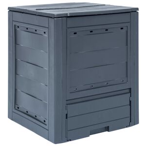 vidaXL Kompostkasse 60x60x73 cm gr&aring; 260 L