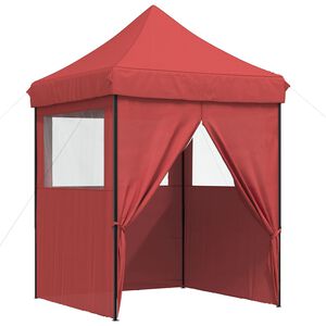 vidaXL Partytelt 200 x 200 x 306 cm Burgunder Oxford Stoff