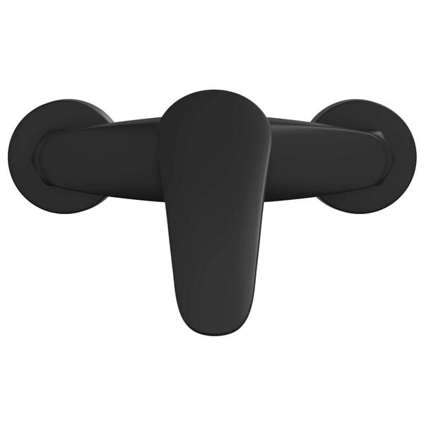 vidaXL Dusjblandebatteri Svart G 1 / 2 tommer