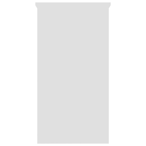 vidaXL Skrivebord hvit 80x40x75 cm konstruert tre