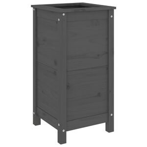 vidaXL Hageplantekasse gr&aring; 40x40x78 cm heltre furu