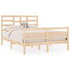 vidaXL Sengeramme heltre 135x190 cm Double