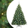 vidaXL Kunstig juletre med 300 LED med stativ gr&oslash;nn 180 cm PE og PVC