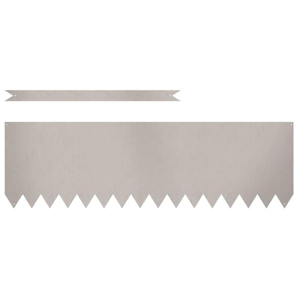 vidaXL Gjerdekant 20 pcs Brun 100 x 0.05 x 20 cm Cortenst&aring;l