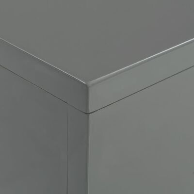 vidaXL Salongbord høyglans grå 115x55x31 cm MDF