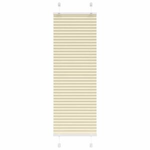 vidaXL pliss&eacute;gardin krem 40x100 cm Stoff Bredde 39,4 cm Polyester