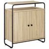 vidaXL Skjenk Sonoma eik 68 x 35 x 75 cm Konstruert tre
