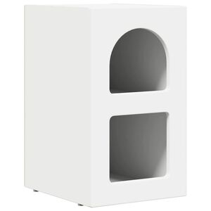 vidaXL Nattbord ELST Hvit 29,5 x 33,5 x 50 cm Konstruert tre