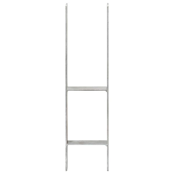 vidaXL Gjerdespyd 6 stk sølv 14x6x60 cm galvanisert stål