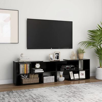 vidaXL TV-benk svart 149x30x52 cm sponplate