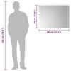 vidaXL Baderomsspeil med LED 80x60 cm