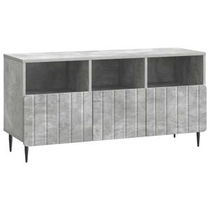 vidaXL TV-skap med skuff Betonggr&aring; 102 x 34,5 x 50 cm Konstruert tre