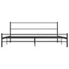 vidaXL Sengeramme svart metall 180x200 cm