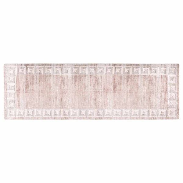 vidaXL Vaskbart teppe 80x300 cm beige