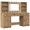 vidaXL Dressingbordsett med LED 3 stk. Artisan Eik Konstruert tre