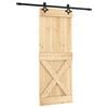 vidaXL Skyved&oslash;r 80 x 210 cm Massiv Furu Tre (Ubehandlet)