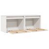 vidaXL Veggskap 2 stk hvit 45x30x35 cm heltre furu