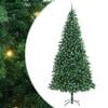 vidaXL Kunstig juletre med 300 LED gr&oslash;nn 300 cm PVC og Metall og Plast