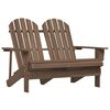 vidaXL Adirondack hagestol 2-seters heltre gran brun