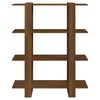 vidaXL Bokhylle/romdeler brun eik 100x30x123,5 cm