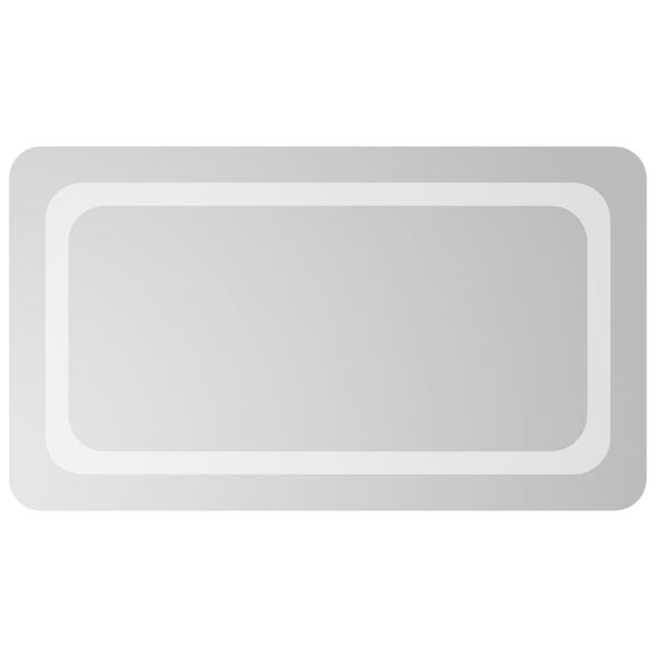 vidaXL Baderomsspeil med LED 40x70 cm