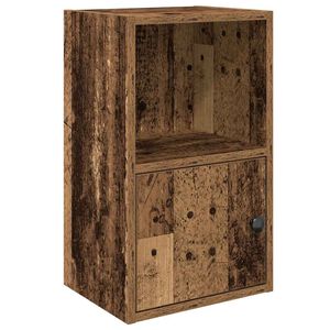 vidaXL Bokhylle gammelt tre 31x24x52 cm konstruert tre