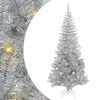 vidaXL Juletre med 300 LED med stativ s&oslash;lv 240 cm PET