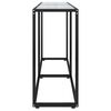 vidaXL Konsollbord gjennomsiktig 140x35x75,5 cm herdet glass