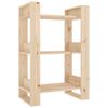 vidaXL Bokhylle/romdeler 60x35x91 cm heltre furu