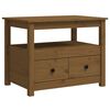vidaXL Salongbord honningbrun 71x49x55 cm heltre furu