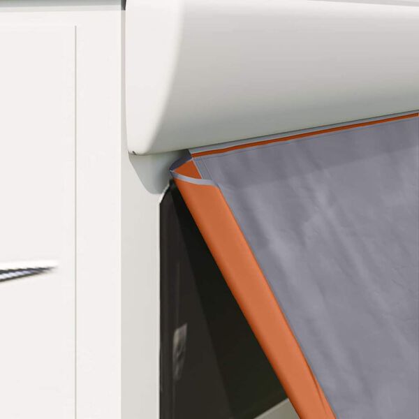 vidaXL Bakluketelt med tak Gr&aring; og Oransje 190 x 150 x 185 cm taft