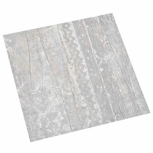 vidaXL Gulvplanker Lys Gr&aring; og Hvit 5,11 m&sup2; 55 stk. PVC